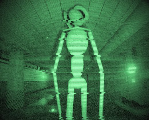 The Listener in Dead Air, seen on night vision