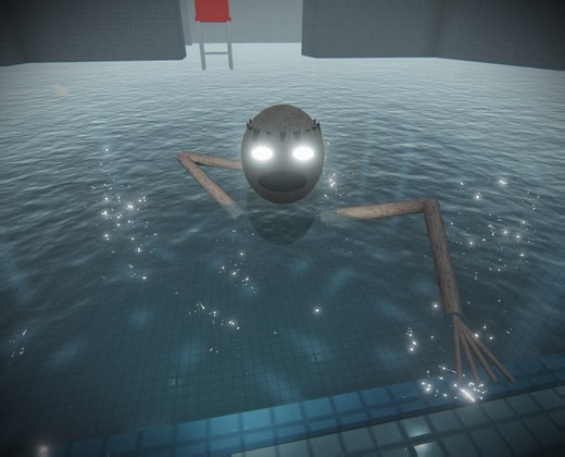 The Swimmer in Poolrooms Dive